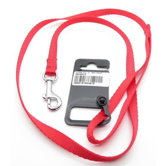 Zolux - Laisse nylon 1 m x 10 mm rouge pour chien - Image 1