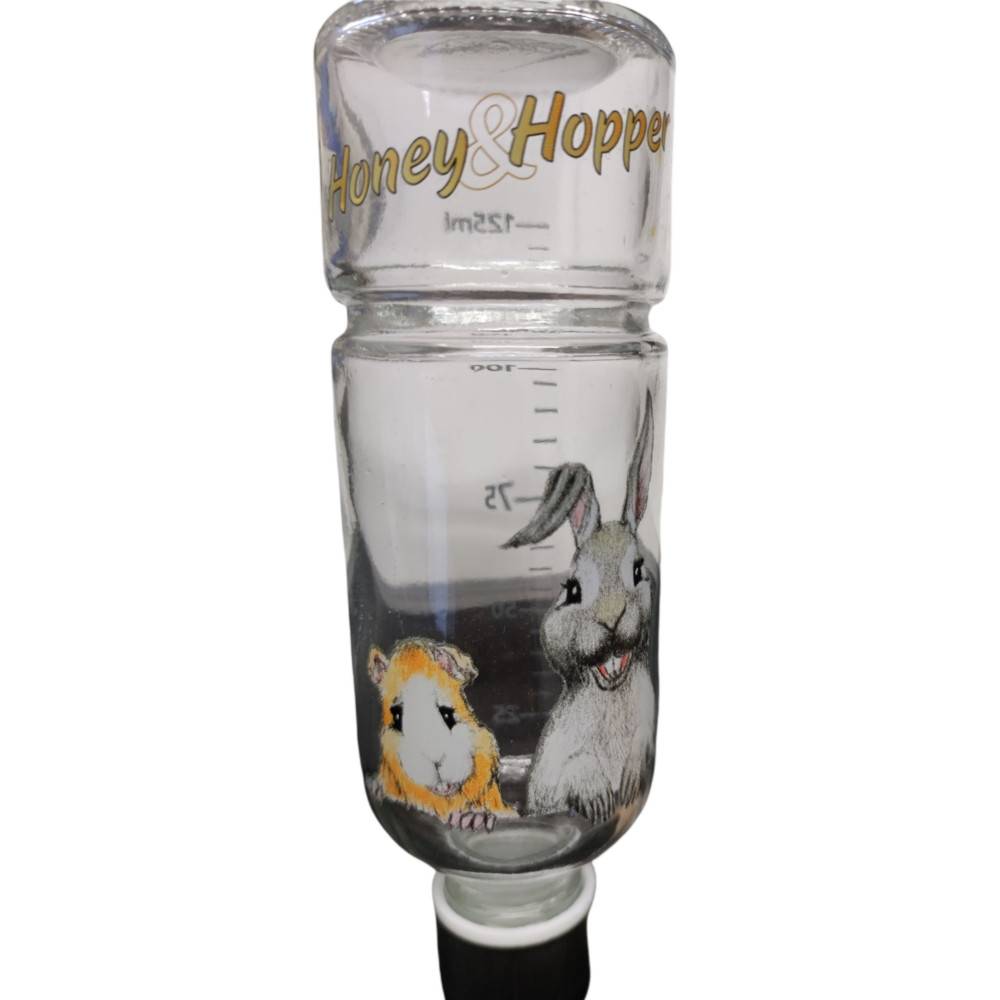 Biberon en verre, Honey & Hopper, 125 ml, pour rongeurs. - Imagen 4