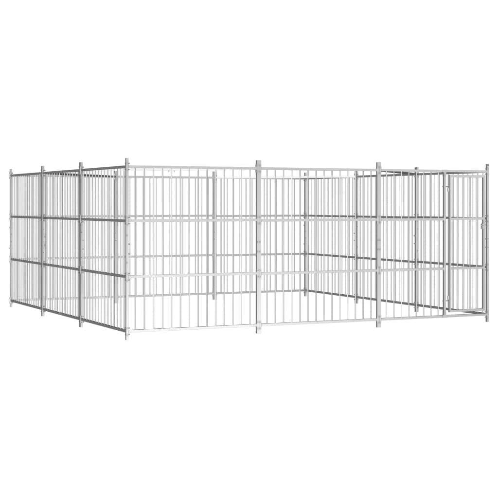 Helloshop26 - Chenil extérieur cage enclos parc animaux chien d'extérieur pour chiens 450 x 450 x 185 cm - Imagen 1