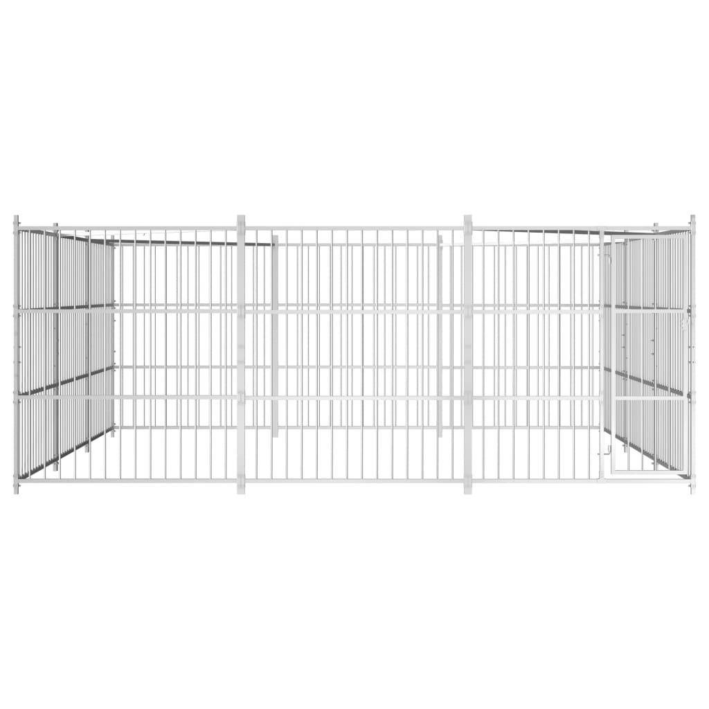 Helloshop26 - Chenil extérieur cage enclos parc animaux chien d'extérieur pour chiens 450 x 450 x 185 cm - Imagen 2