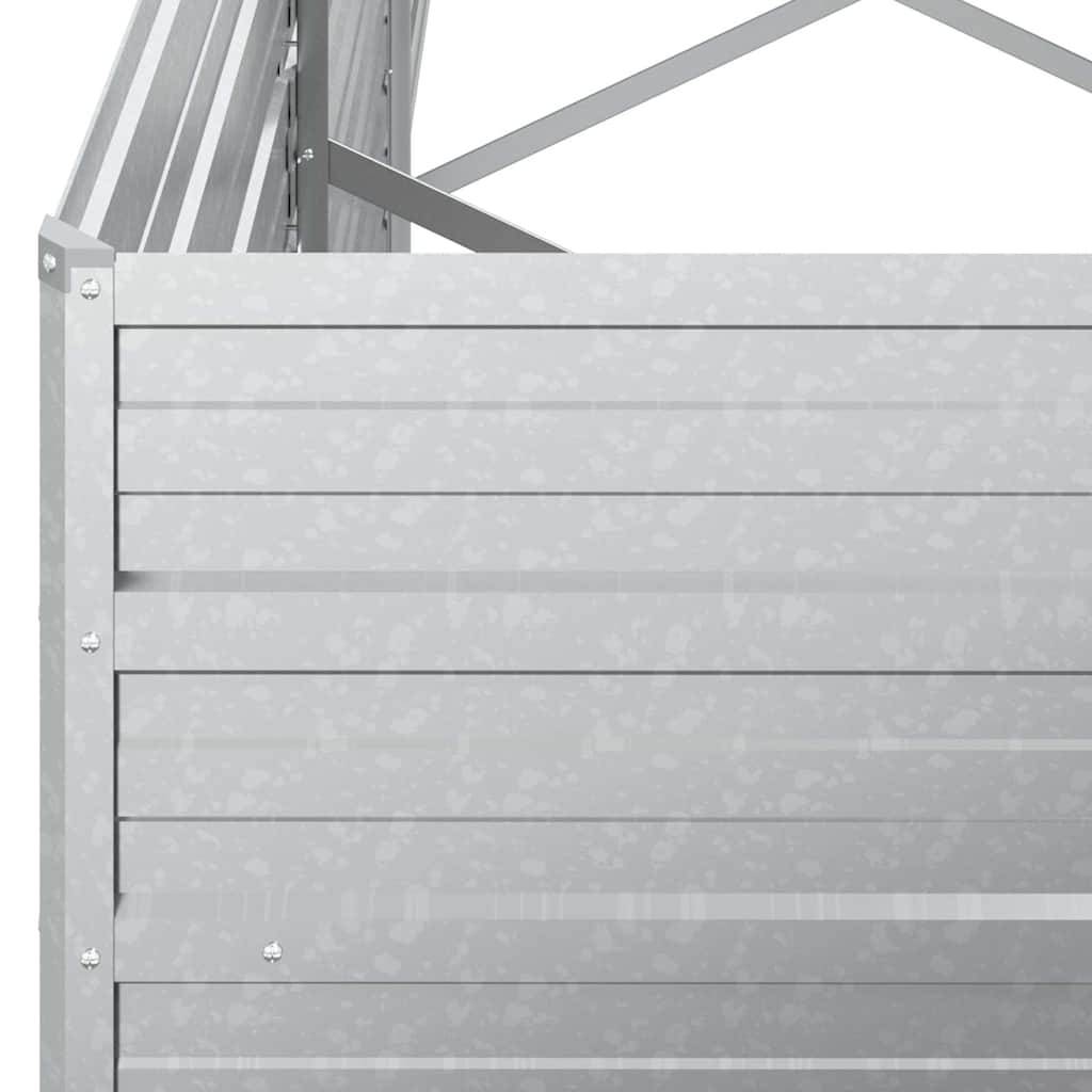 Prolenta Premium - Jardinière acier argent 320 x 80 x 77 cm - Prolenta premium p356.6 - Image 5
