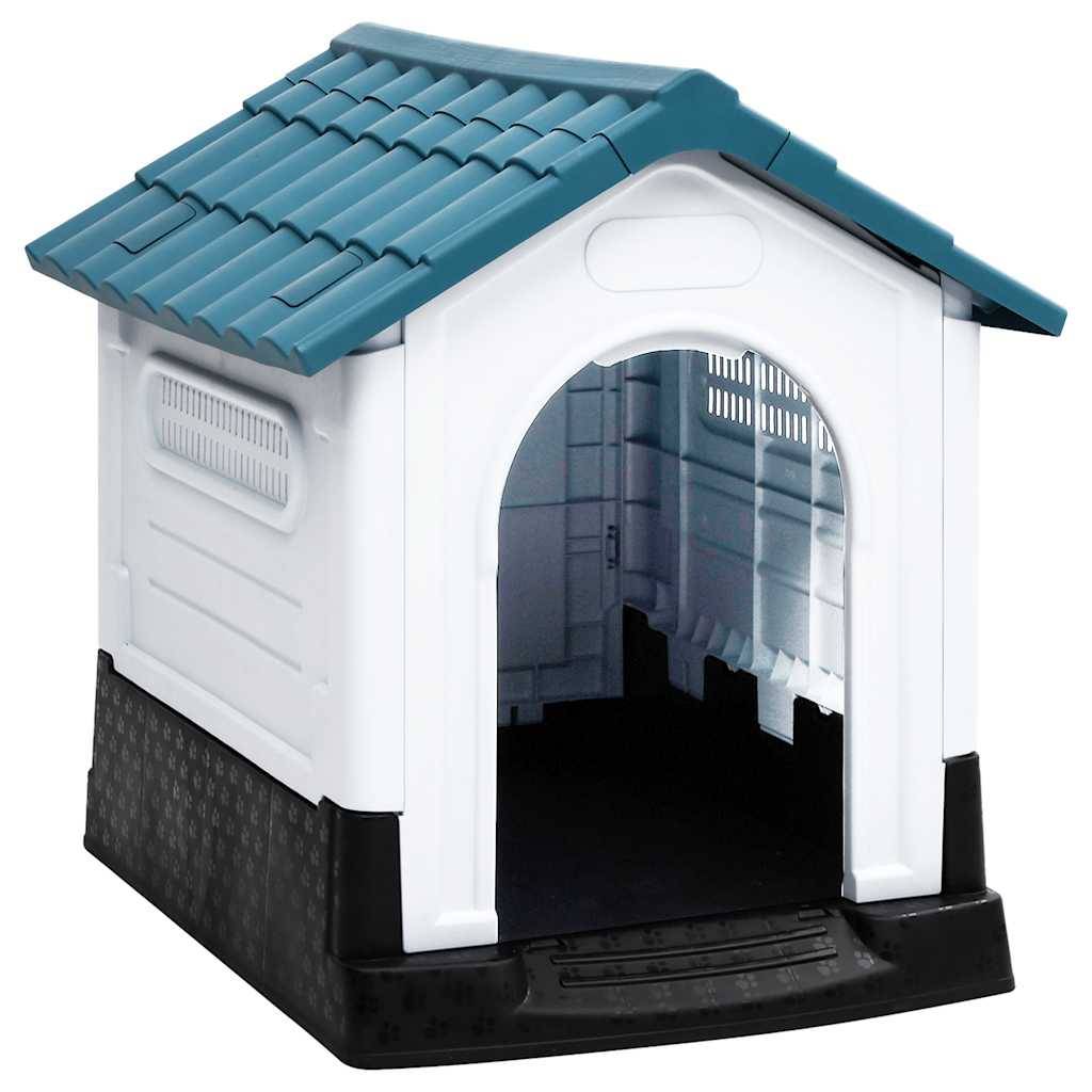 Vidaxl - Niche pour chien Bleu 57x68x66 cm Polypropylène vidaXL 152227 - Imagen 1