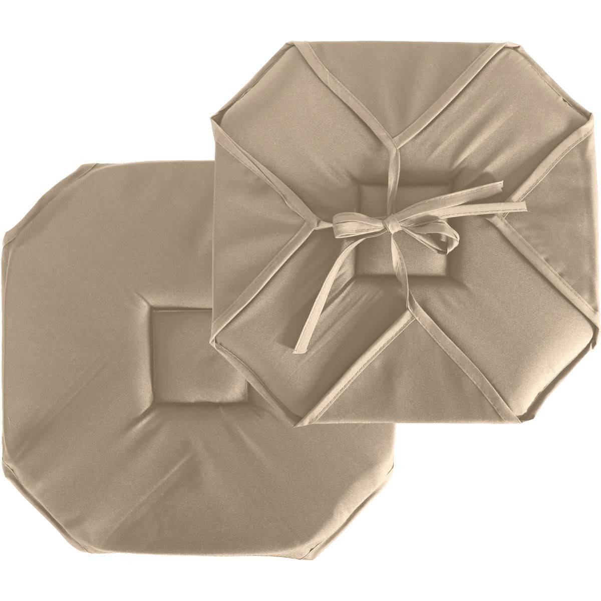 Enjoy Home - Galette de Chaise Uni "Basic" 40x40cm Naturel - Image 1