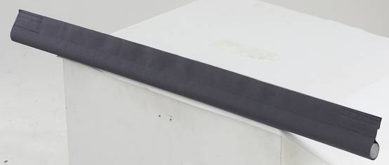 Bas de porte adhésif en mousse + tissus ELLEN, gris anthracite, 100 cm - Image 3
