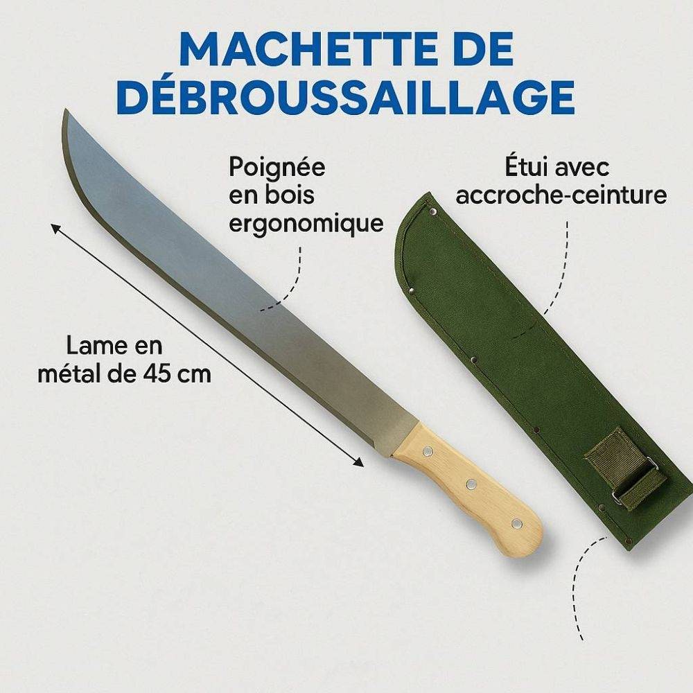 Terre Jardin - Machette de jardinage avec étui de protection - TERRE JARDIN - Imagen 5