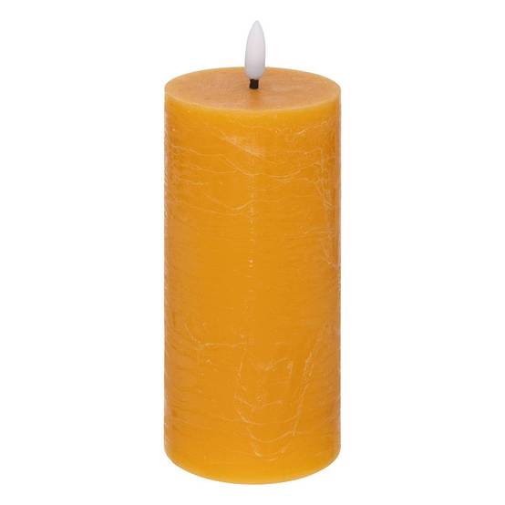 Atmosphera - Bougie ronde LED Molia 7x18cm jaune - Atmosphera Créateur d'intérieur - Image 1