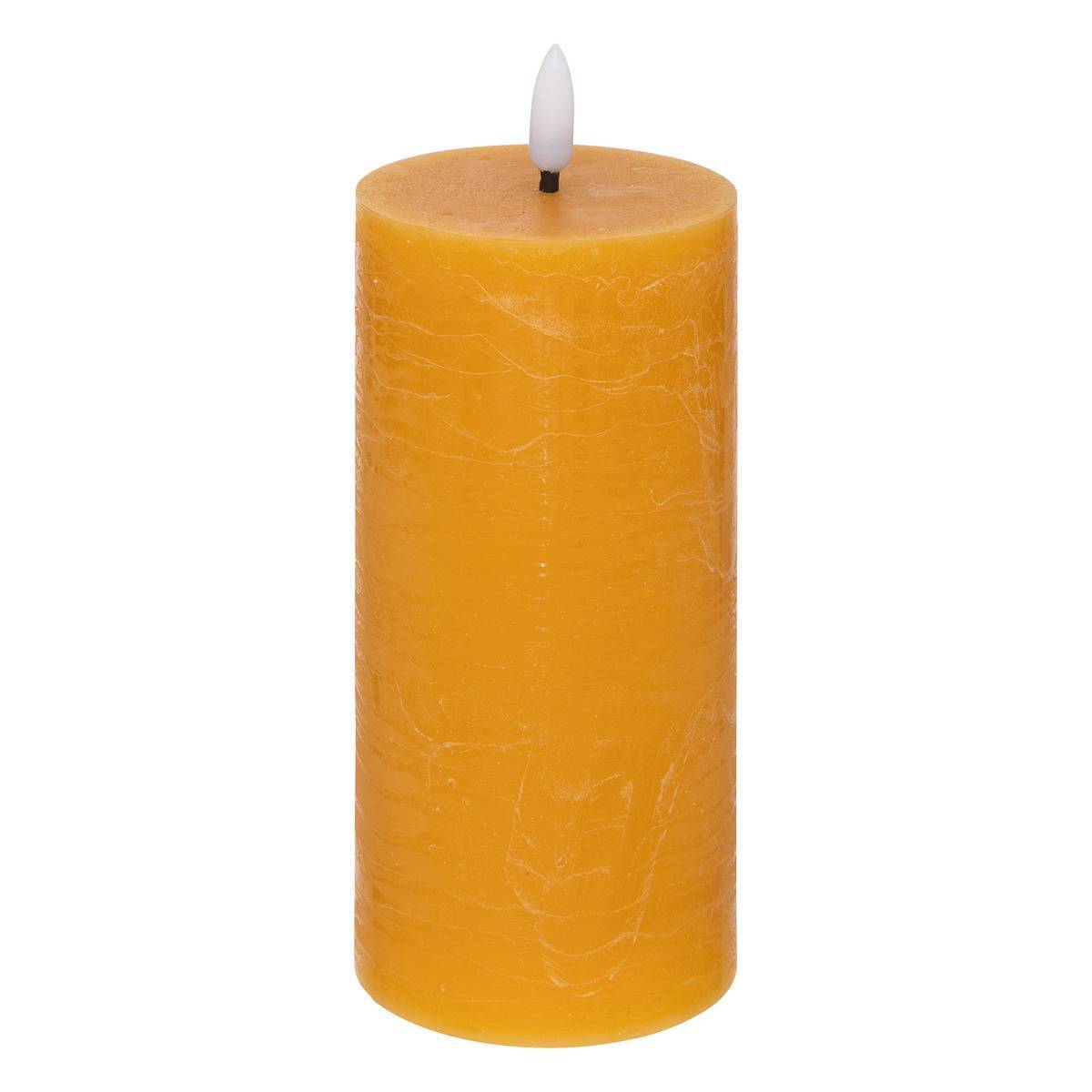 Atmosphera - Bougie ronde LED Molia 7x18cm jaune - Atmosphera Créateur d'intérieur - Image 1