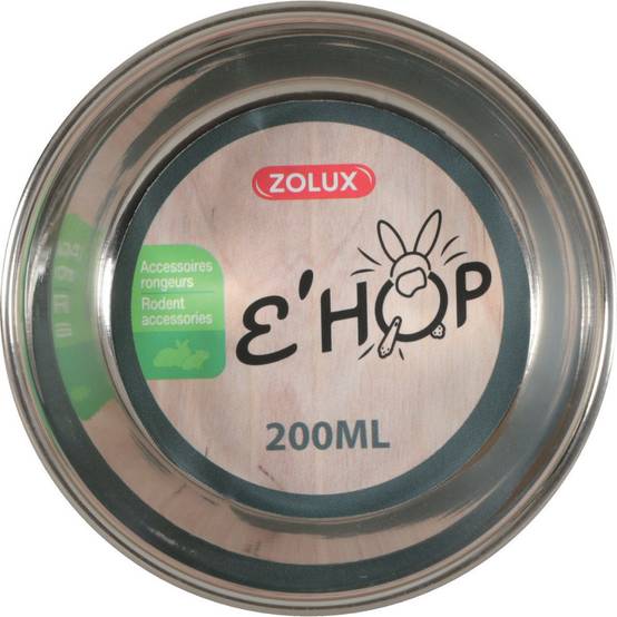 Zolux - Bol en inox EHOP 200 ml, vert pour rongeur. - Image 2
