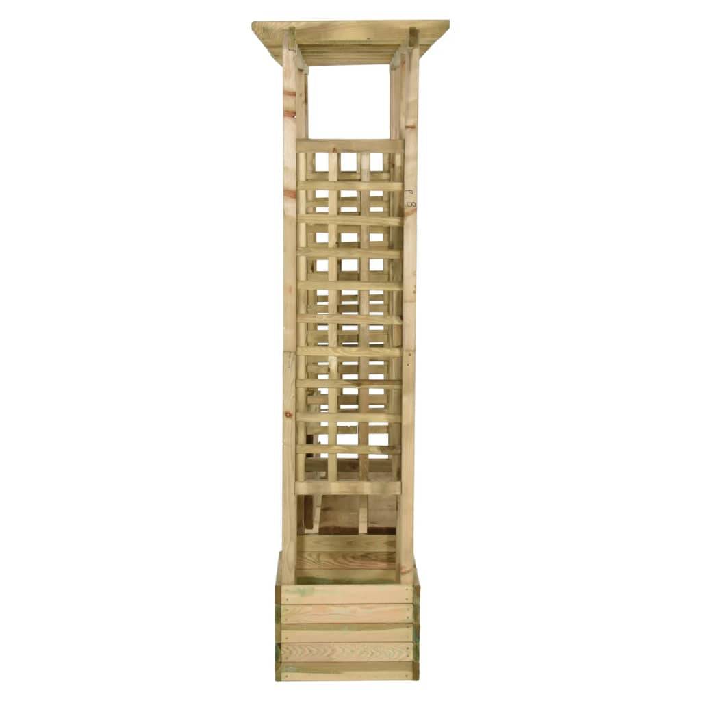 Vidaxl - Pergola de jardin avec banc et jardinières Bois de pin imprégné vidaXL 318565 - Imagen 5