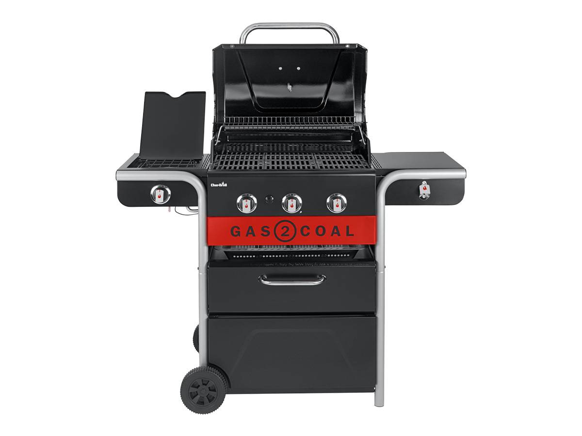 Char-broil - Barbecue à gaz et à charbon Gas2Coal 2.0 3B + Plancha - Char-Broil - Imagen 4