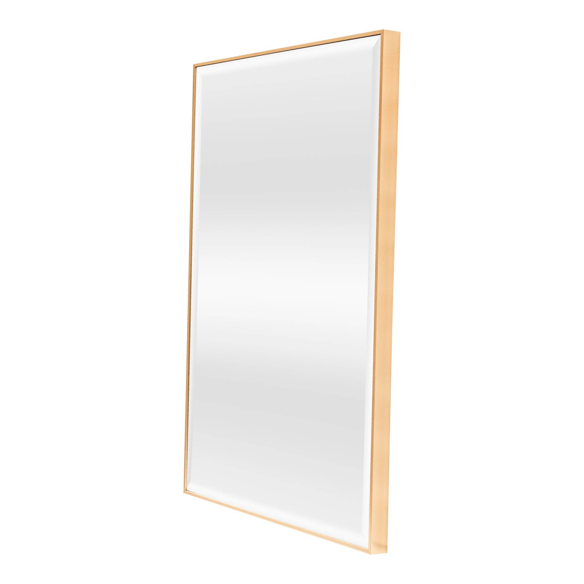 Helloshop26 - Miroir mural rectangulaire 92 x 62 cm doré - Imagen 1