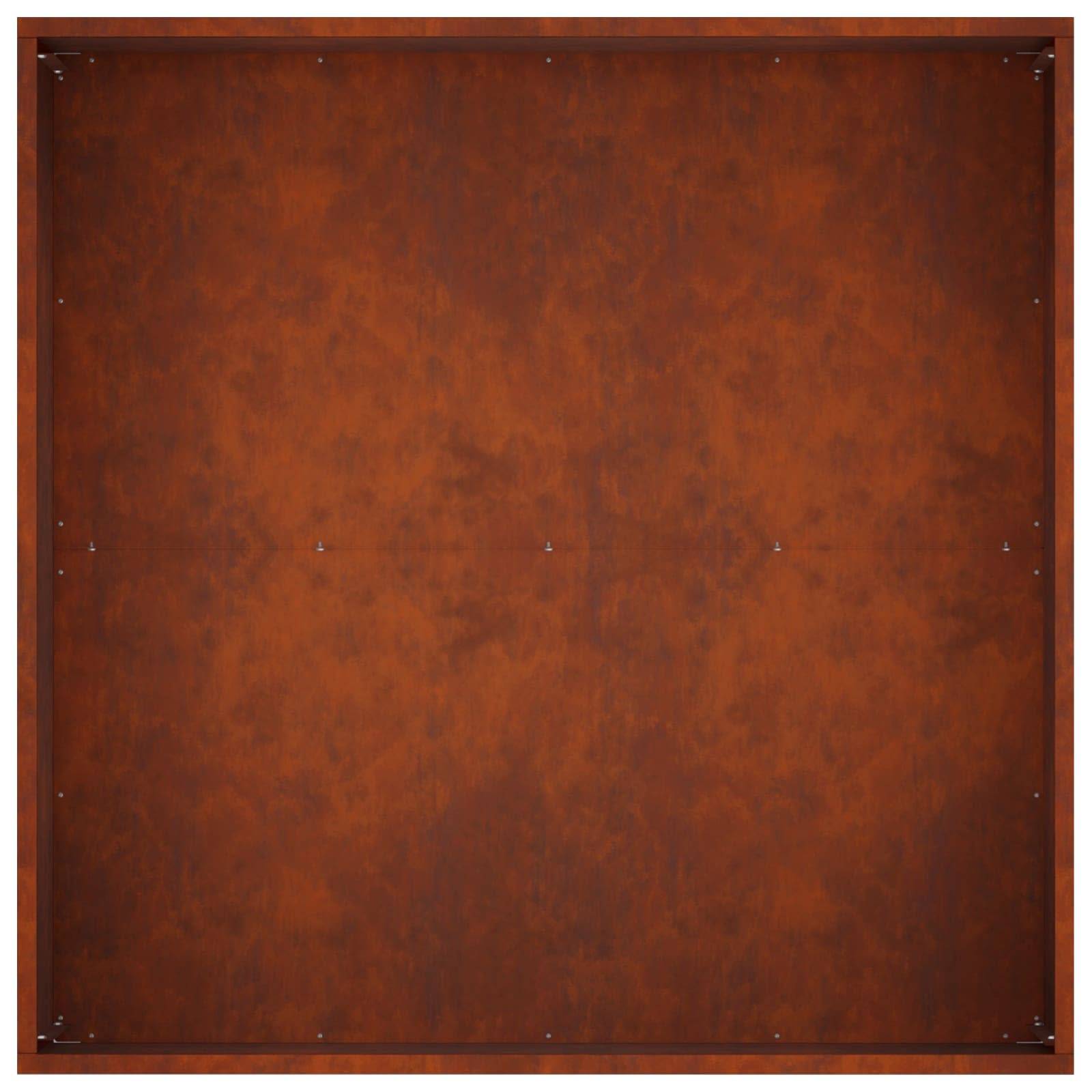 Vidaxl - Cache-pot de jardin Rouillé 80 x 80 x 40 cm Acier patiné vidaXL 8005118 - Image 6
