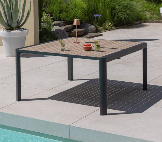 Ensemble table et chaises de jardin 8 places COLERON - Image 2
