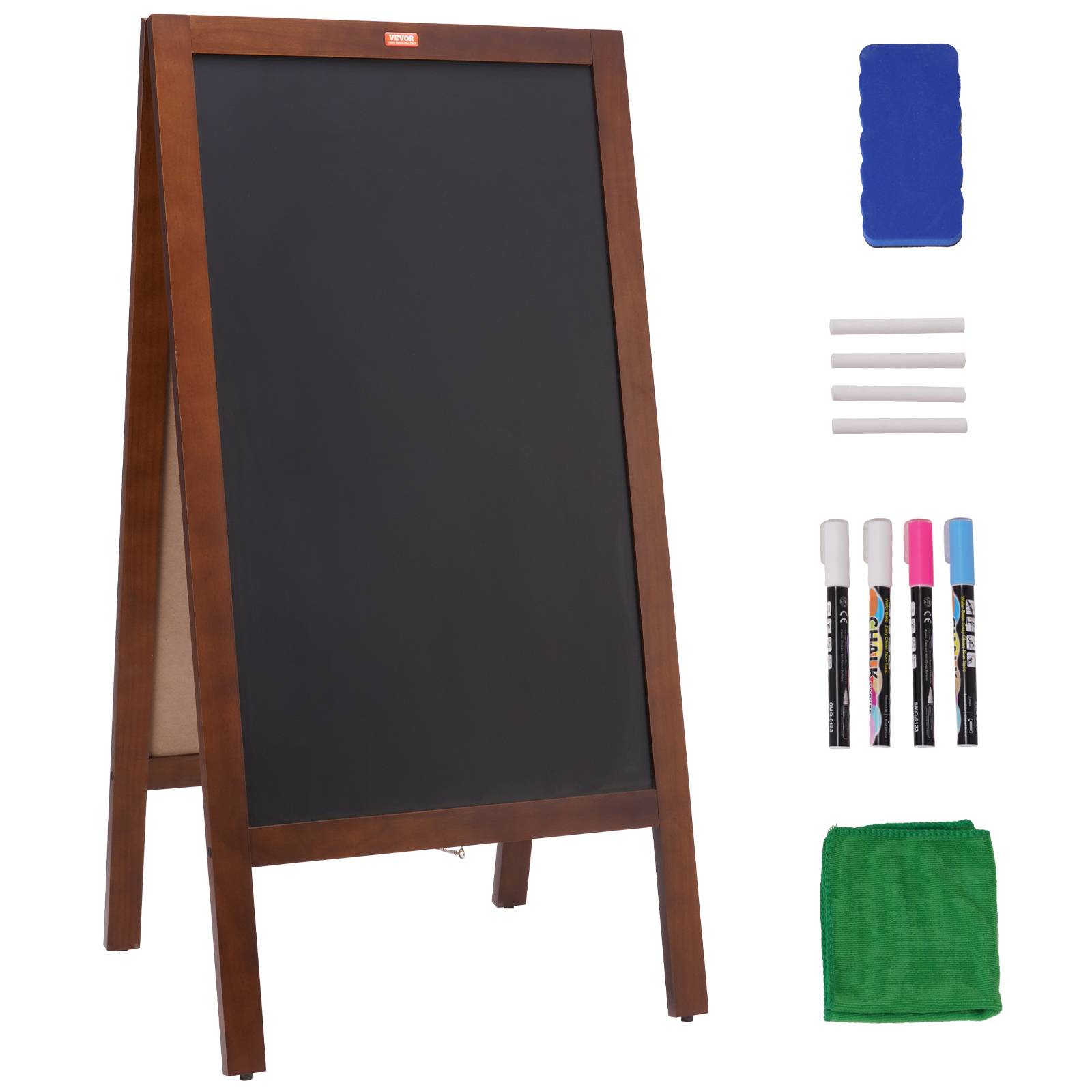 VEVOR Chevalet stop trottoir 102x51 cm, tableau magnétique. Pliable. - Image 1