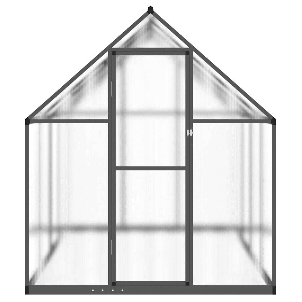 ComfortXL - Serre Jardin Aluminium Polycarbonate Base Incluse 224x169x195cm Anthracite - ComfortXL Outdoor Living - Image 3