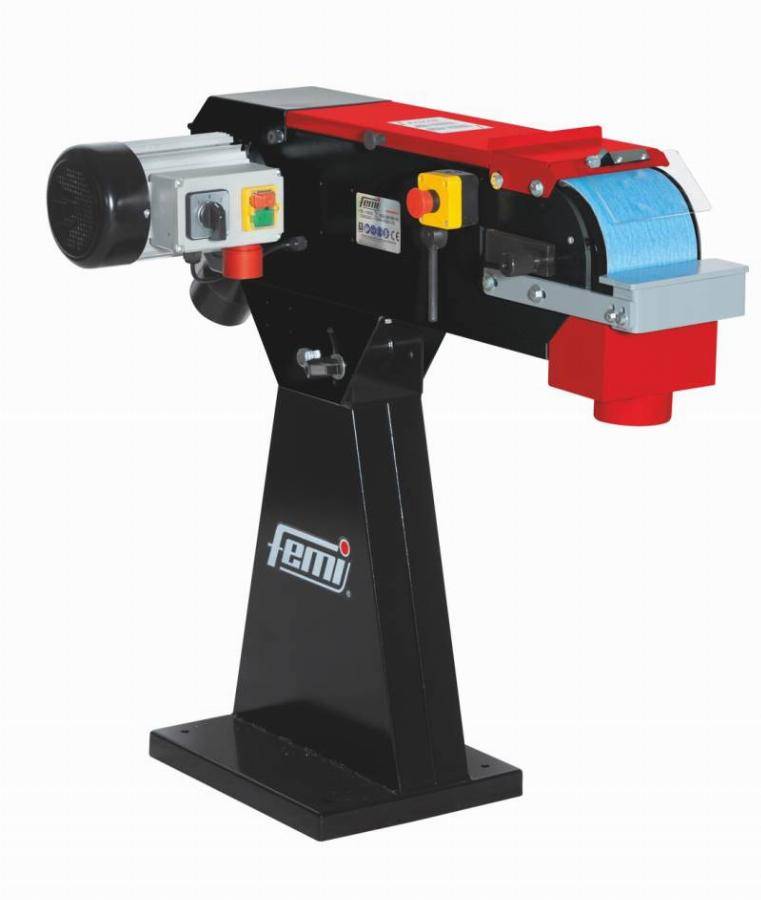 Femi - Ponceuse à bande horizontale FEMI avec socle - Triphasé 4000W Bande 150 x 2000 mm - 8265130