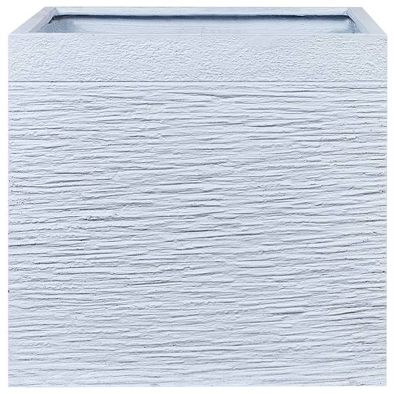 Beliani - Cache-pot d'extérieur Oxyde de magnésium Blanc PAROS - 50x50x46- Beliani - Image 2