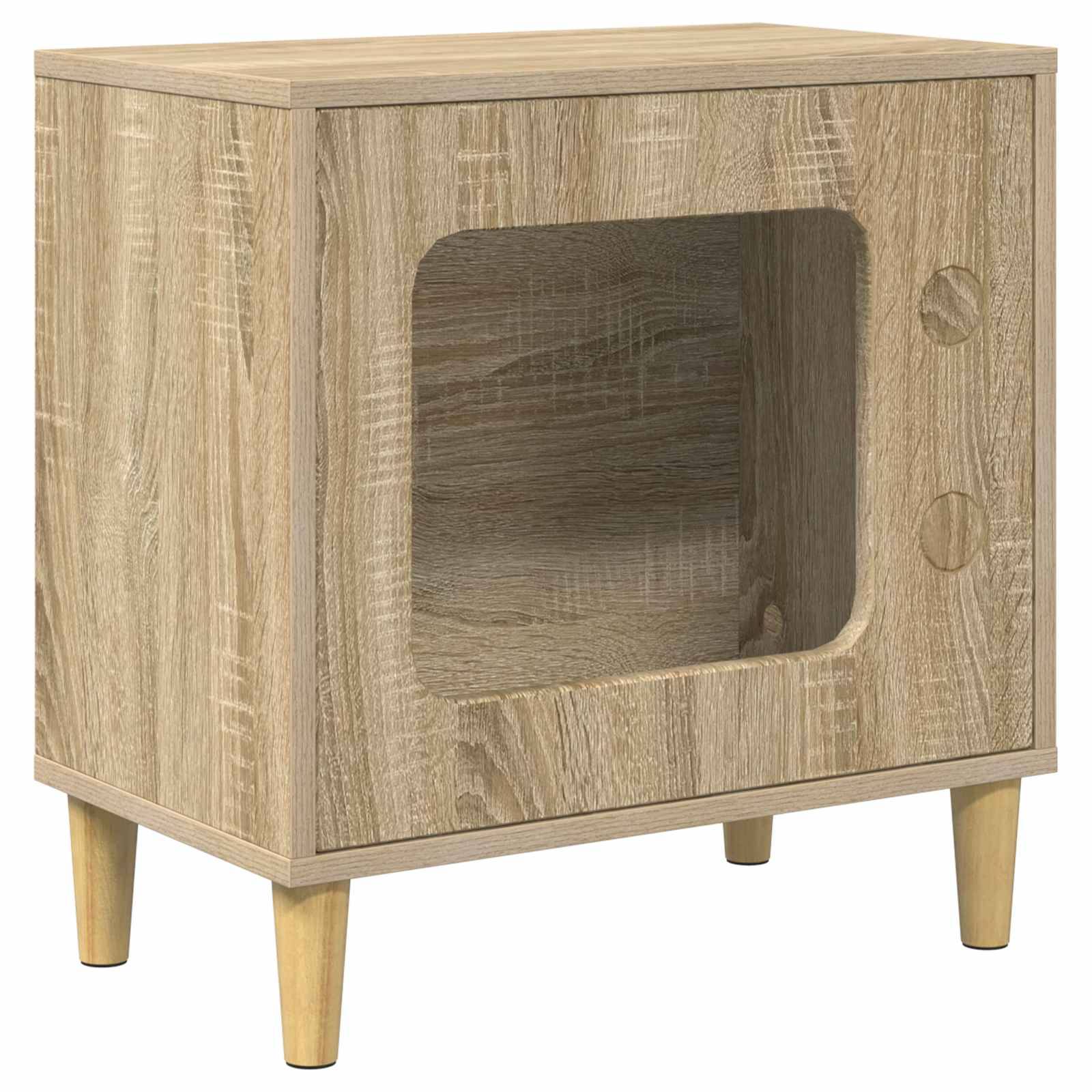 Chatiere bois marron  51 x 30 x 52 cm  - Prolenta premium p336.7