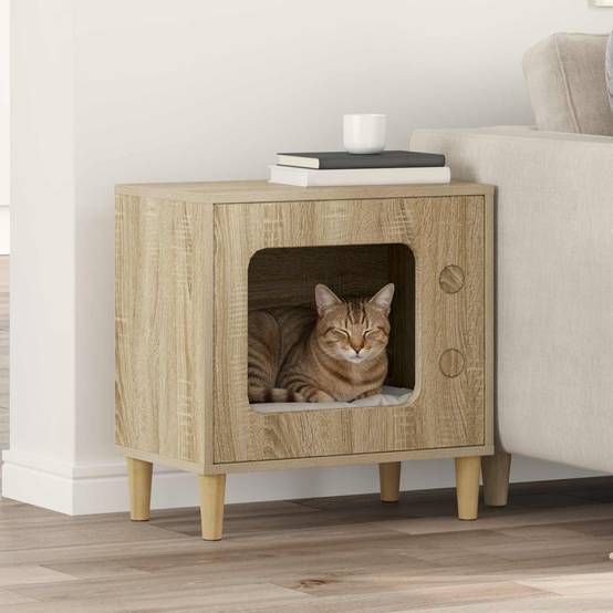 Chatiere bois marron 51 x 30 x 52 cm - Prolenta premium p336.7 - Image 2