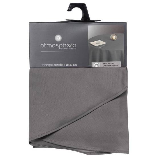 Atmosphera - Nappe anti-tâche gris D180cm - Atmosphera Créateur d'intérieur - Image 3
