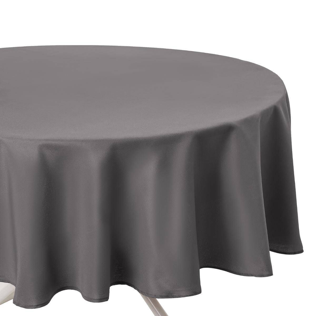Atmosphera - Nappe anti-tâche gris D180cm - Atmosphera Créateur d'intérieur - Imagen 2