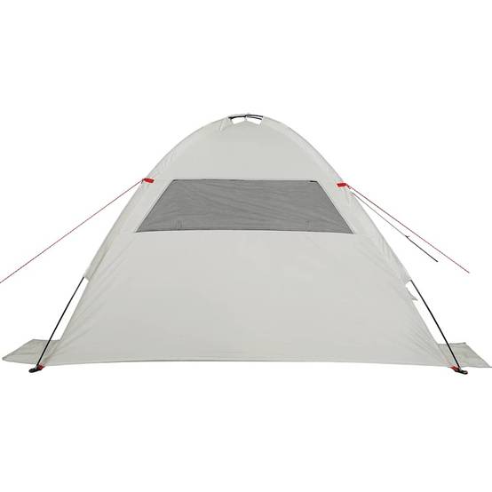 Abri de Soleil pour Plage Polyester Portable Tente avec Tapis de Sol Intégré Gris – ComfortXL Outdoor Living - Image 9