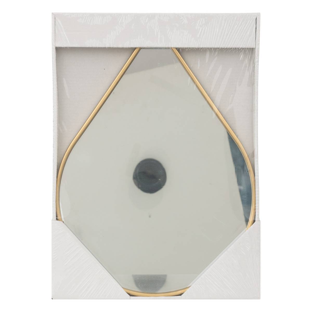 Atmosphera - Miroir "Goutte" métal doré 28x39cm - Atmosphera Créateur d'intérieur - Imagen 2