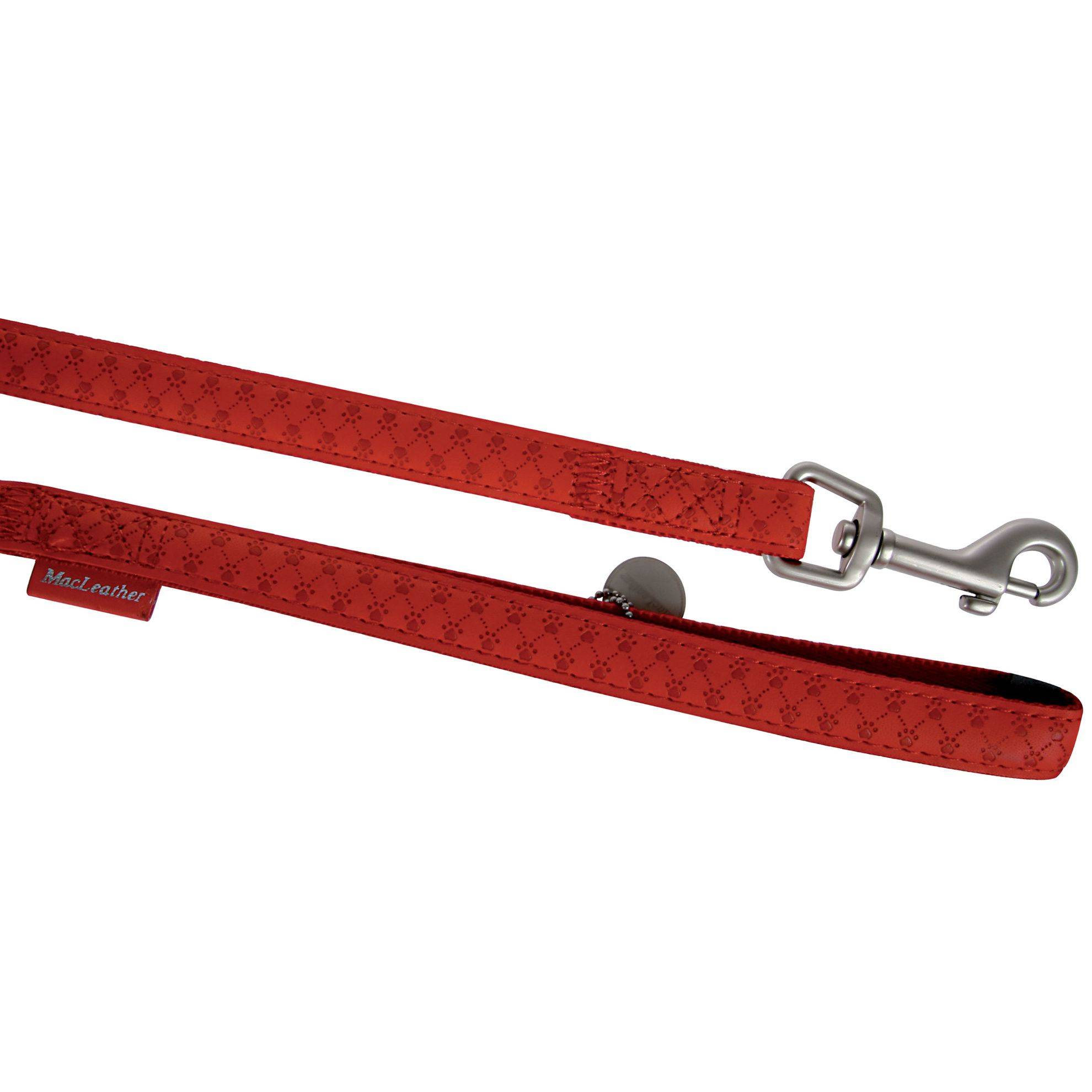 Laisse simple Mc Leather rouge Taille : T1 DOOGY GLAM