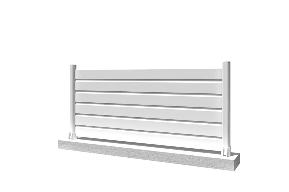 Ombrazur - Clôture Brise vue Blanc L 1911 x H 1022 mm 7 lames OMBRAZUR - Imagen 1