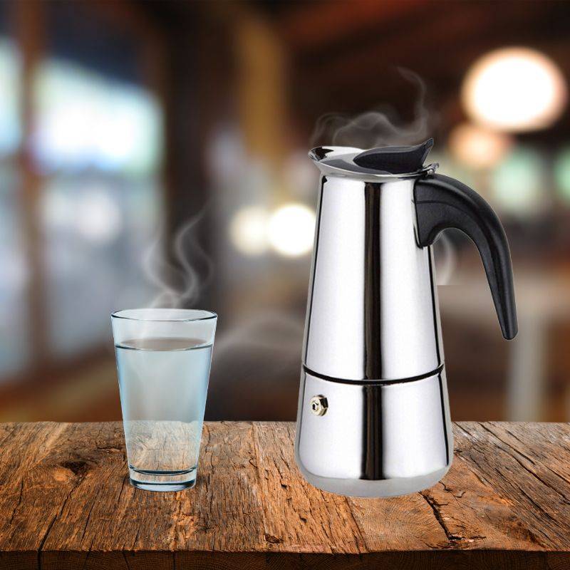 Cafetière Expresso en Acier Inoxydable 4 Tasses EB-400CM Eisenbach