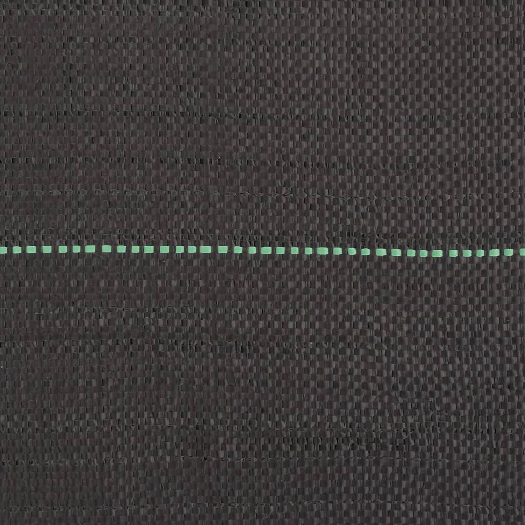 Toile Paillage Anti-Herbes 150g/m² PP Tissé pour Jardin Allée 1,5x100 m Noir - ComfortXL Outdoor Living - Image 5