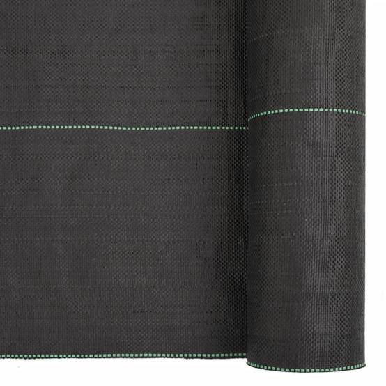 Toile Paillage Anti-Herbes 150g/m² PP Tissé pour Jardin Allée 1,5x100 m Noir - ComfortXL Outdoor Living - Image 6