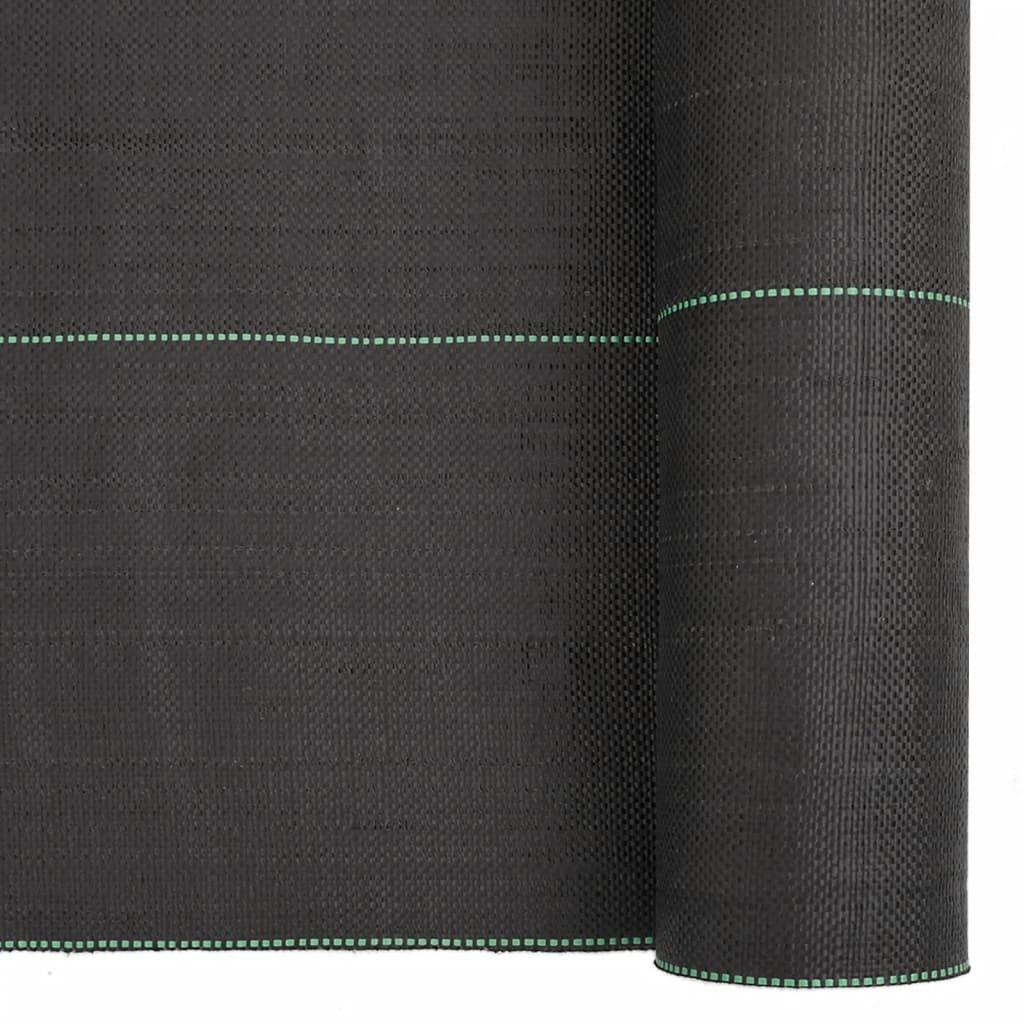 Toile Paillage Anti-Herbes 150g/m² PP Tissé pour Jardin Allée 1,5x100 m Noir - ComfortXL Outdoor Living - Image 6