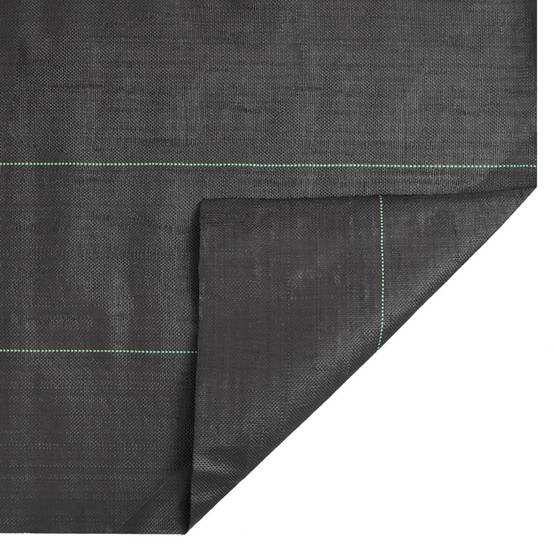 Toile Paillage Anti-Herbes 150g/m² PP Tissé pour Jardin Allée 1,5x100 m Noir - ComfortXL Outdoor Living - Image 7