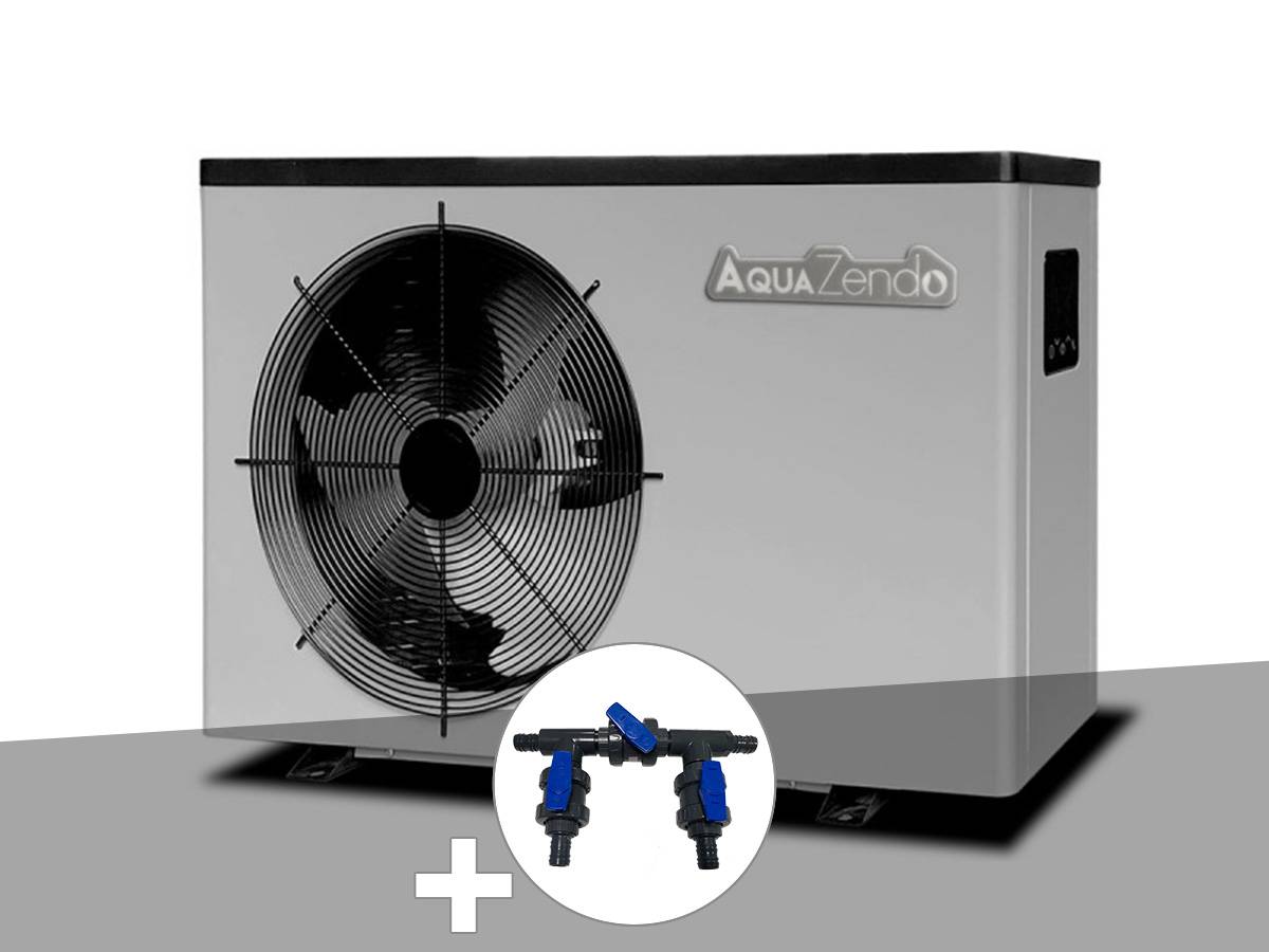Aquazendo - Pompe à chaleur 7 kW Full Inverter Aqua Premium + Kit by-pass Ø 32/38/50 mm - AquaZendo