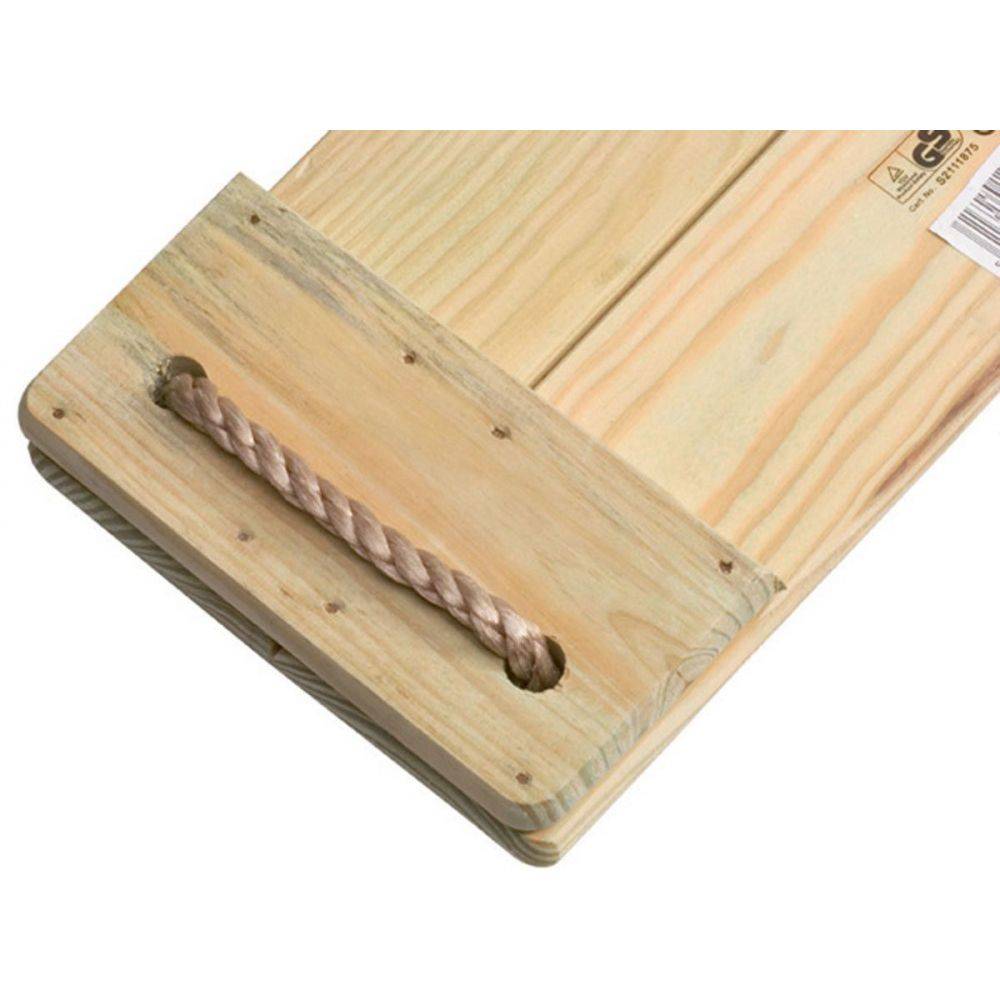 Kbt - Balançoire bois avec cordes chanvre Kbt - Imagen 4