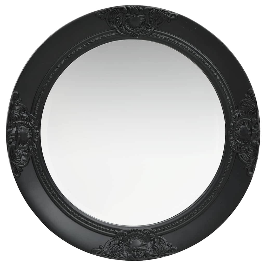 Maison Chic - Miroir mural style baroque 50 cm noir Maison Chic