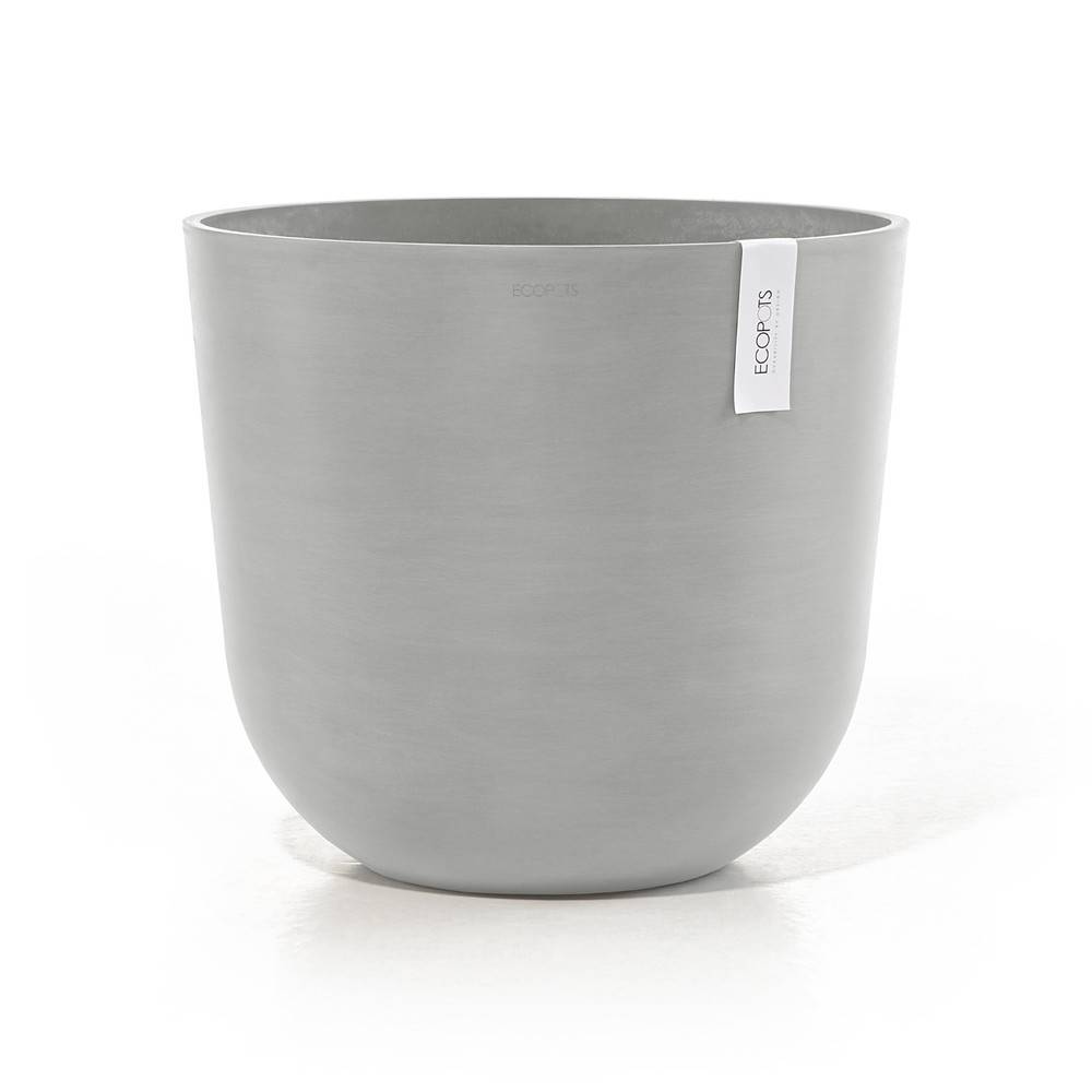 Ecopots - Pot Rond Oslo 45 Blanc Gris - Ø 45 x H. 39,2 cm - 46,6 L ECOPOTS - Imagen 1