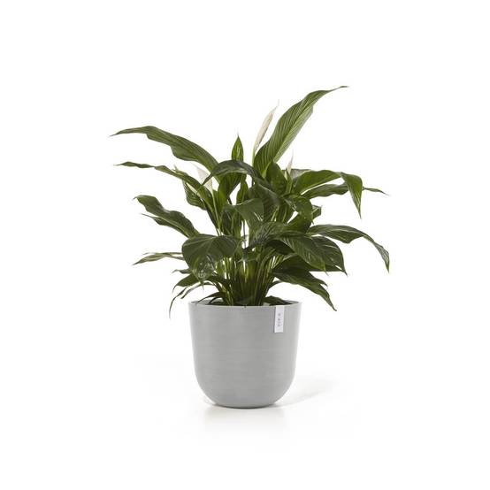 Ecopots - Pot Rond Oslo 45 Blanc Gris - Ø 45 x H. 39,2 cm - 46,6 L ECOPOTS - Imagen 2