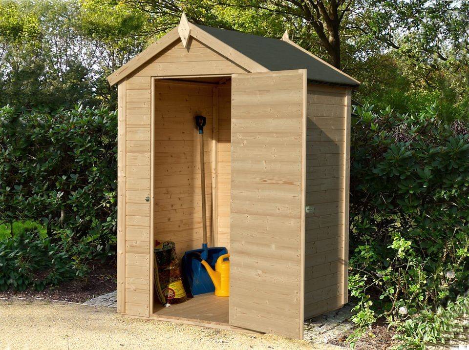 Abri de jardin bois FIDJI - 120 x 126 cm - Cabane de jardin - Cabanon - Imagen 2
