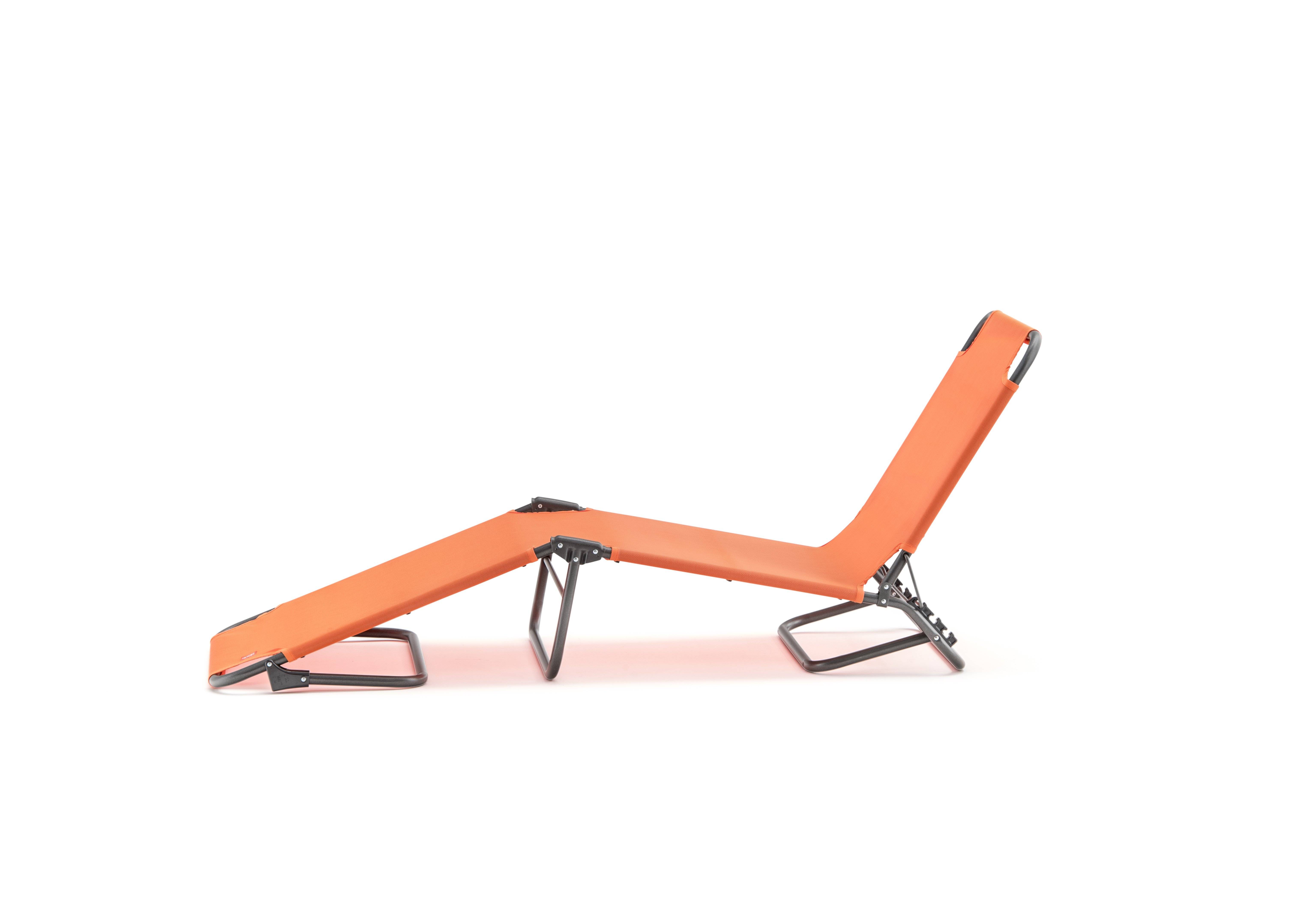 Fiam - Bain de Soleil AMIGO Aluminium ANTHRACITE Texfil ORANGE 161/190x60x36/82 cm FIAM - Image 3