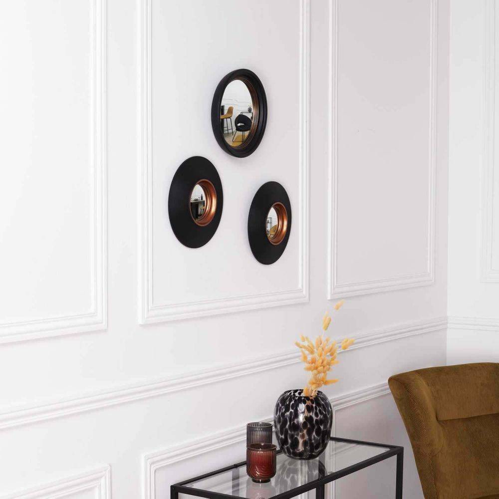 The Home Deco Factory - Miroir convexe rond Oko 25,5 cm (Lot de 3) - Image 4