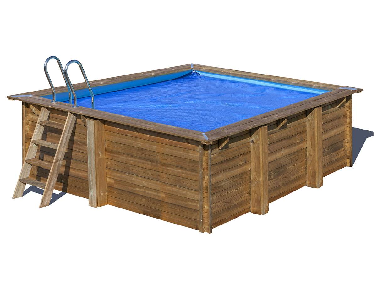 Gré - Bâche à bulles pour piscine bois carrée City 2,25 x 2,25 m - Gré