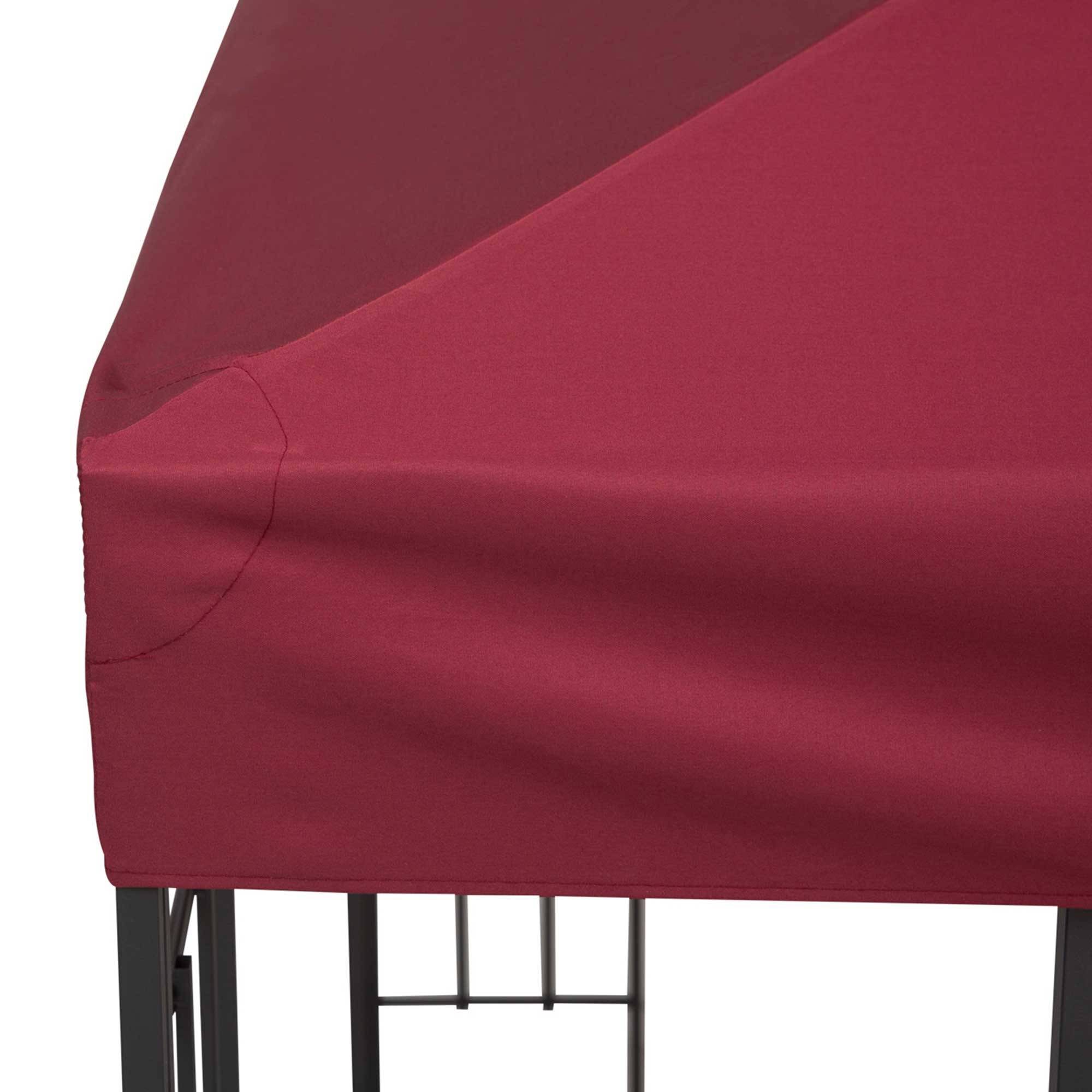 Outsunny - Toile de Rechange pour pavillon tonnelle 3x3m toile Rouge vineux - Outsunny - Imagen 8