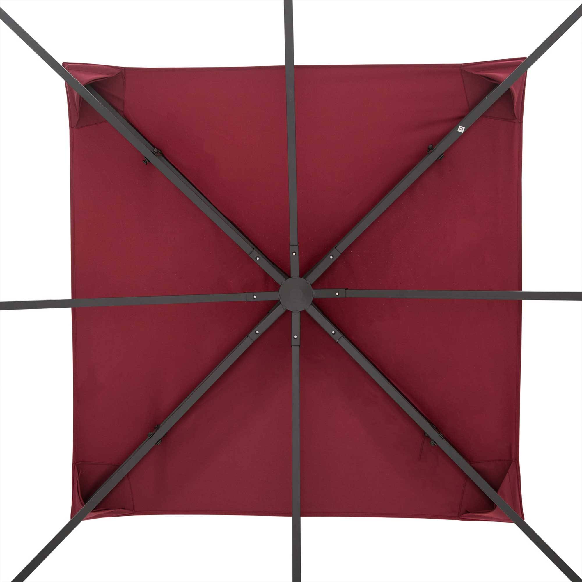 Outsunny - Toile de Rechange pour pavillon tonnelle 3x3m toile Rouge vineux - Outsunny - Imagen 7
