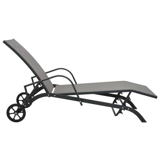 Chaise longue | Transat | Bain de soleil Acier et textilène - Image 3