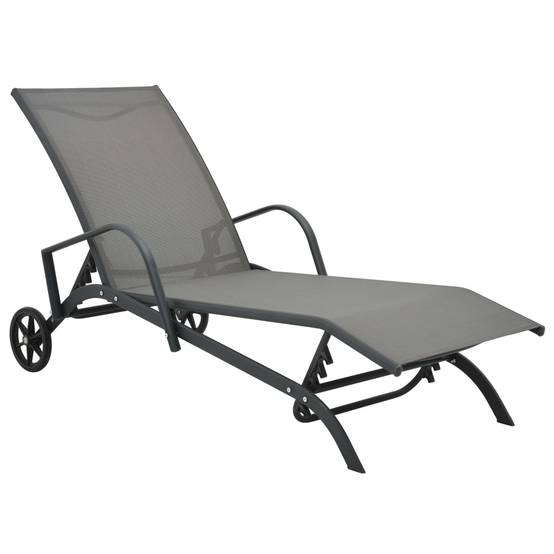 Chaise longue | Transat | Bain de soleil Acier et textilène - Image 2