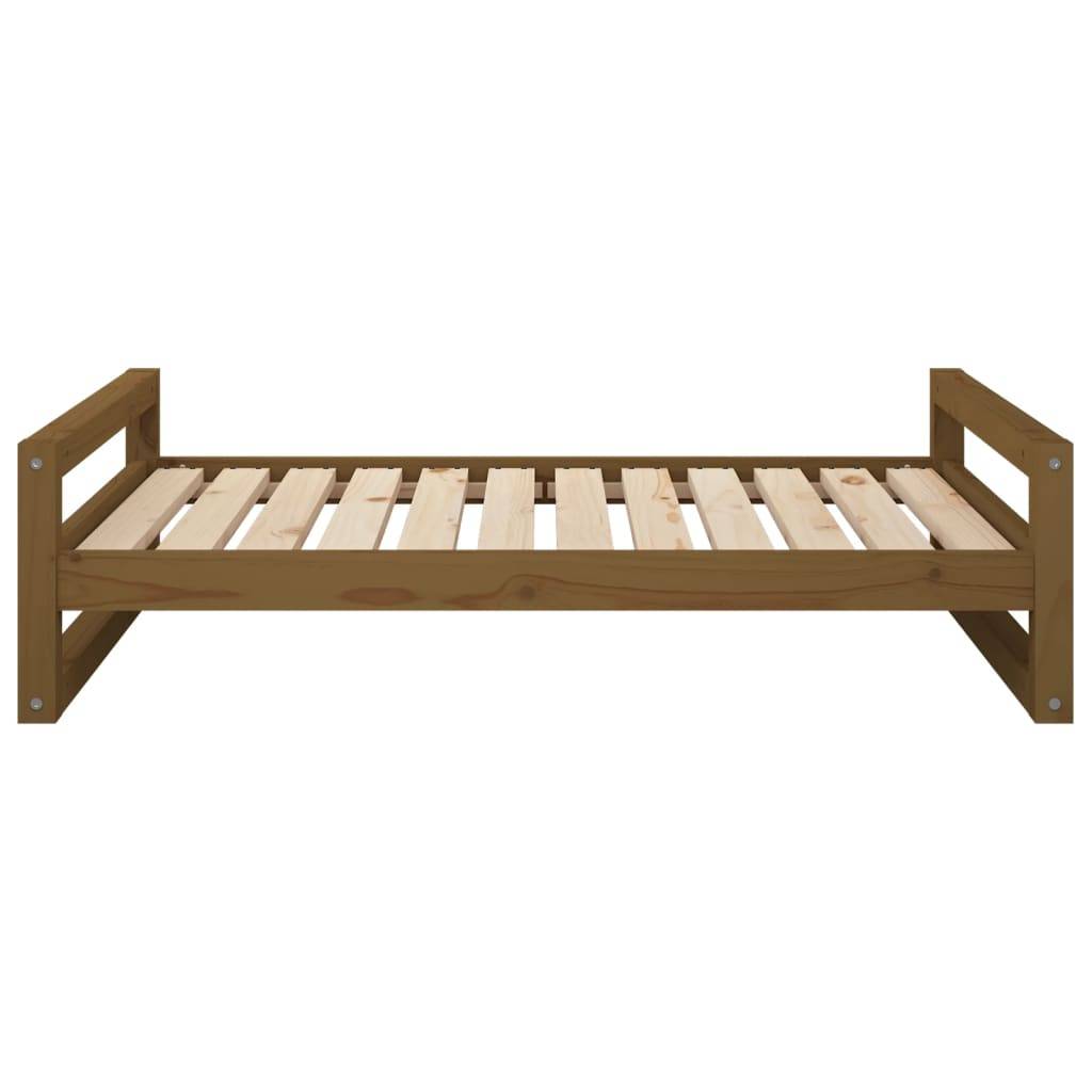 Vidaxl - Lit pour chien Marron miel 105,5x75,5x28 cm Bois de pin solide vidaXL 821490 - Imagen 6