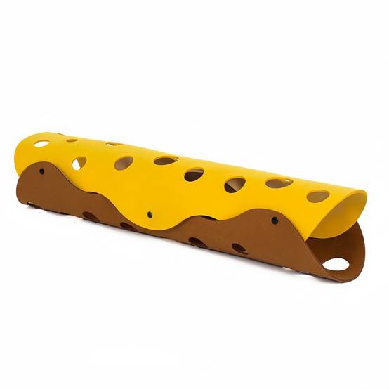 IntiMeg - Tunnel pour chat DIY Jaune-brun 3 mm (65 x 30) IntiMeg - Image 1