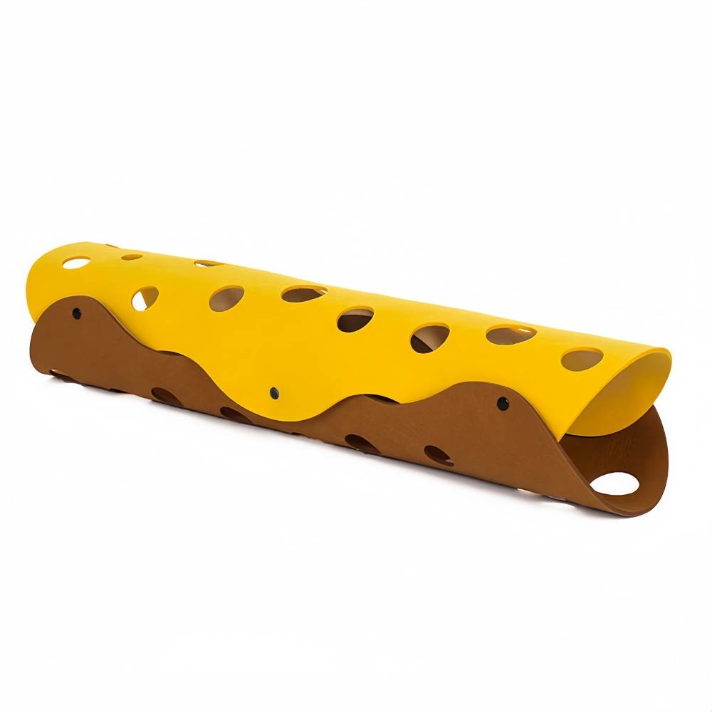 IntiMeg - Tunnel pour chat DIY Jaune-brun 3 mm (65 x 30) IntiMeg - Image 1